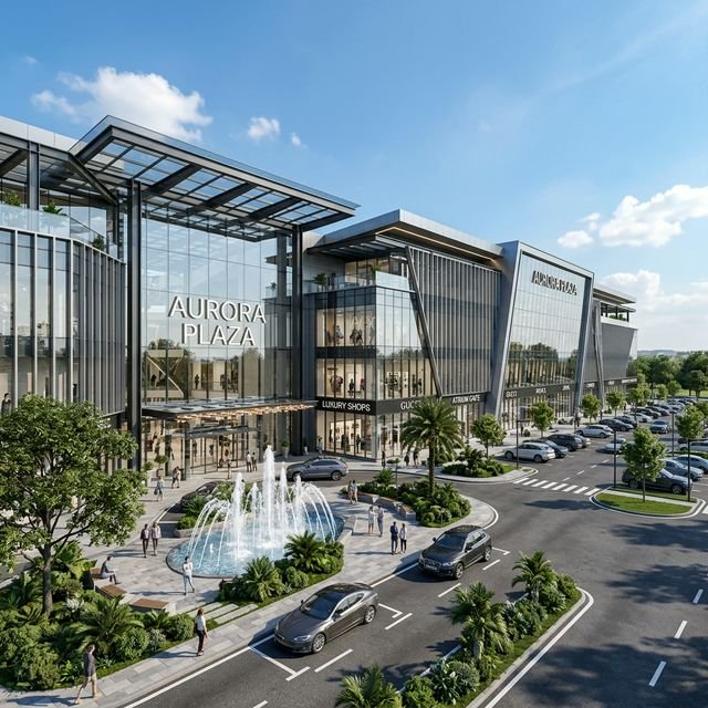 Render exterior del Centro Comercial MallSAC